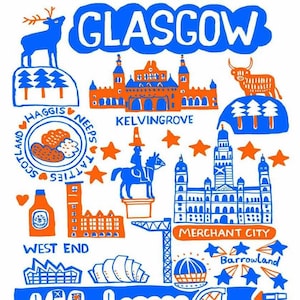 Glasgow Greeting Card by Dasher
