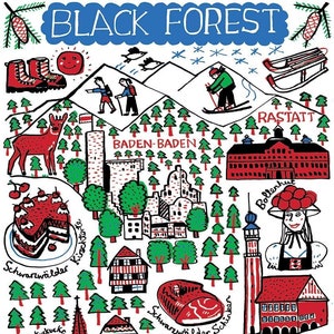 Schwarzwald Grußkarte von Julia Gash