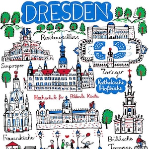 Dresden Greeting Card by Julia Gash