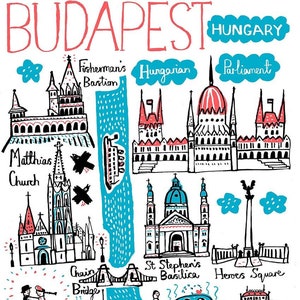 Budapest Grußkarte von Julia Gash