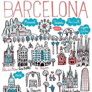 Carte de vœux de Barcelone par Julia Gash