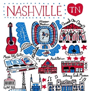 Nashville Postkarte von Julia Gash