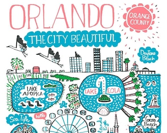 Impressão artística de Orlando por Julia Gash