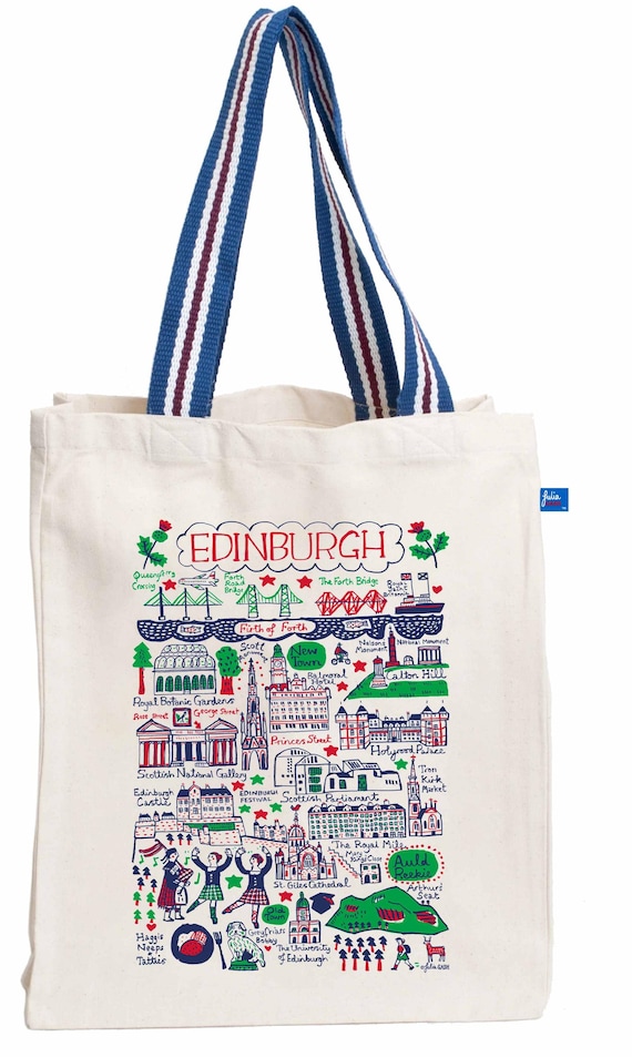 Edinburgh Natural Canvas Tote Bag by Julia Gash