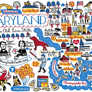 Maryland Grußkarte von Julia Gash