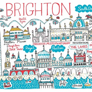 Brighton Greeting Card by Julia Gash