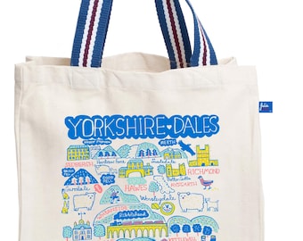 Yorkshire Dales Natural Canvas Tote Bag by Julia Gash