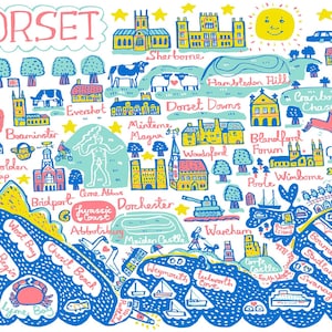 Carte postale du Dorset par Julia Gash