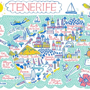 Teneriffa Grußkarte von Julia Gash