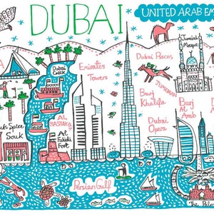 Dubai Grußkarte von Julia Gash