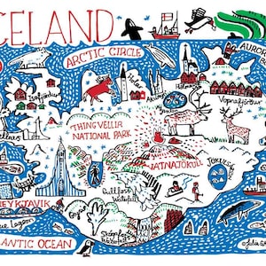 Iceland Greeting Card by Julia Gash