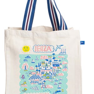 Ibiza Natural Canvas Tote Bag by Julia Gash