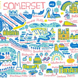 Somerset Grußkarte von Julia Gash