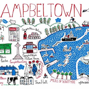 Cartão postal de Campbeltown por Julia Gash