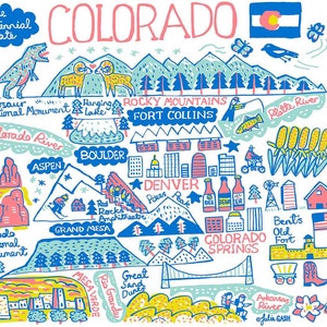 Colorado Greeting Card by Julia Gash