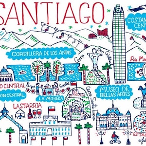 Santiago Postkarte von Julia Gash