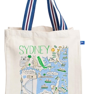 Sydney Natural Canvas Tote Bag by Julia Gash