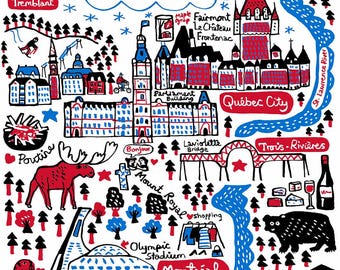 Quebec Greeting Card by Julia Gash