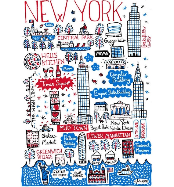 New York Art Print by Julia Gash
