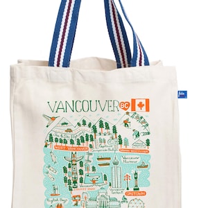Vancouver Natural Canvas Tote Bag by Julia Gash