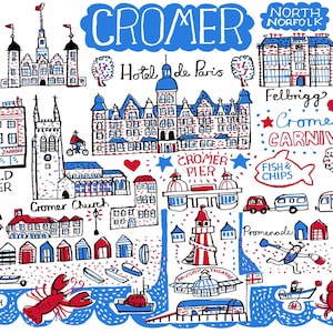 Cromer-wenskaart door Julia Gash