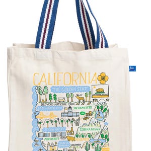California Natural Canvas Tote Bag by Julia Gash
