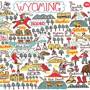 Carte de vœux du Wyoming par Julia Gash