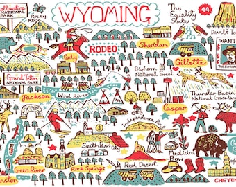 Wyoming Grußkarte von Julia Gash
