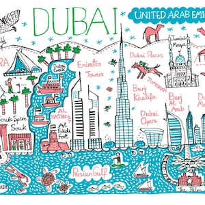 Carte postale de Dubaï par Julia Gash