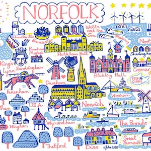 Biglietto d'auguri Norfolk di Julia Gash