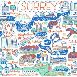 Surrey Postkarte von Julia Gash