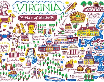 Virginia Art Print by Julia Gash
