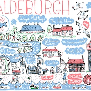 Carte postale d’Aldeburgh par Julia Gash