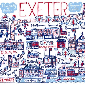 Exeter Postkarte von Julia Gash