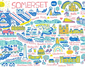 Somerset konsttryck av Julia Gash
