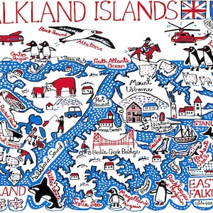 Falklandinseln Grußkarte von Julia Gash