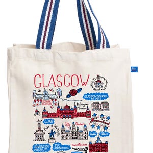 Glasgow Natural Canvas Tote Bag by Julia Gash