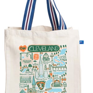 Cleveland Natural Canvas Tote Bag by Julia Gash