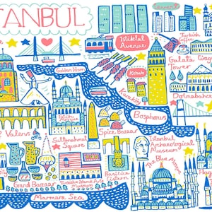 Istanbul Kunstdruck von Julia Gash
