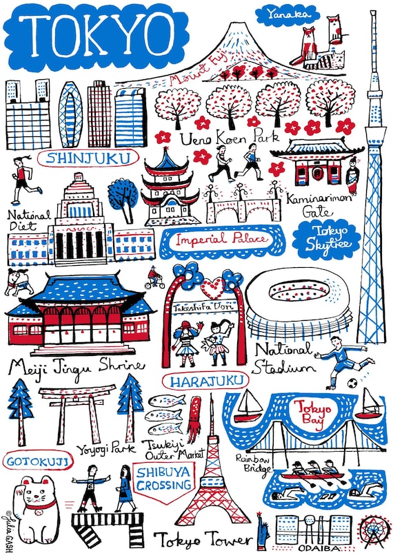Tokyo Art Print by Julia Gash