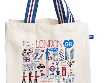 London Natural Canvas Tote Bag by Julia Gash