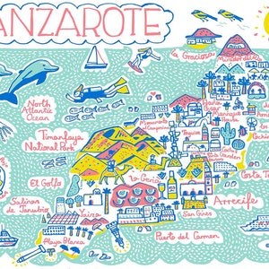 Lanzarote wenskaart door Julia Gash