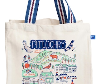 Natuurlijke canvas draagtas Pitlochry van Julia Gash