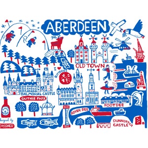 Cartão comemorativo de Aberdeen por Dasher