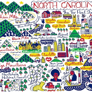 Cartolina della Carolina del Nord di Julia Gash