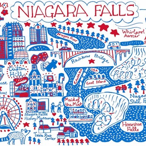 Niagara Falls Postkarte von Julia Gash