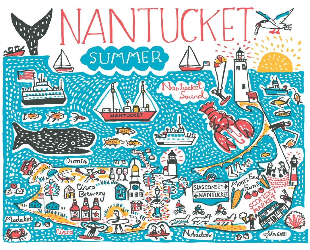 Nantucket Art Print by Julia Gash
