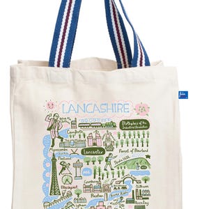 Lancashire Natural Canvas Tote Bag by Julia Gash