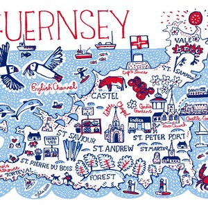 Guernsey Postkarte von Julia Gash
