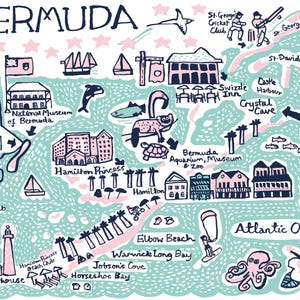 Bermuda Postkarte von Julia Gash